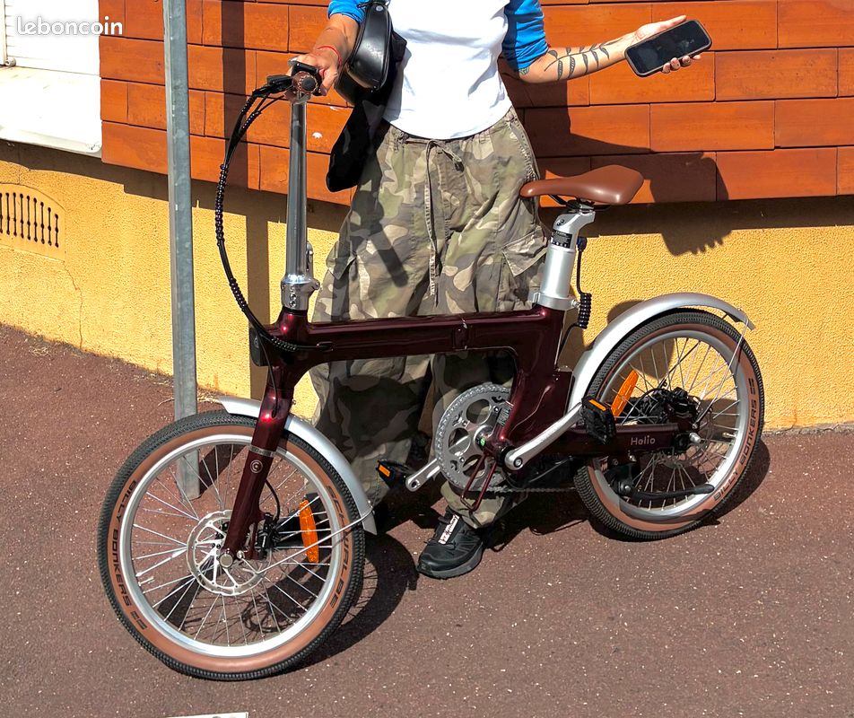 Vélo Électrique Pliant Heybike Helio - COMME NEUF (~10 km) + AirTag (image 1)