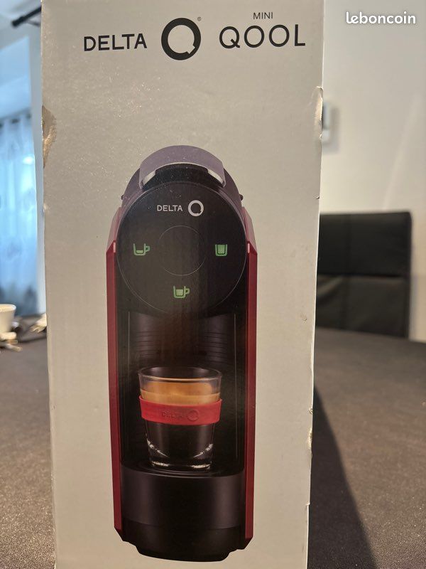 Machine à Café Delta Q MiniQool Rouge - Capsules - Multi-boissons Automatique - Compacte