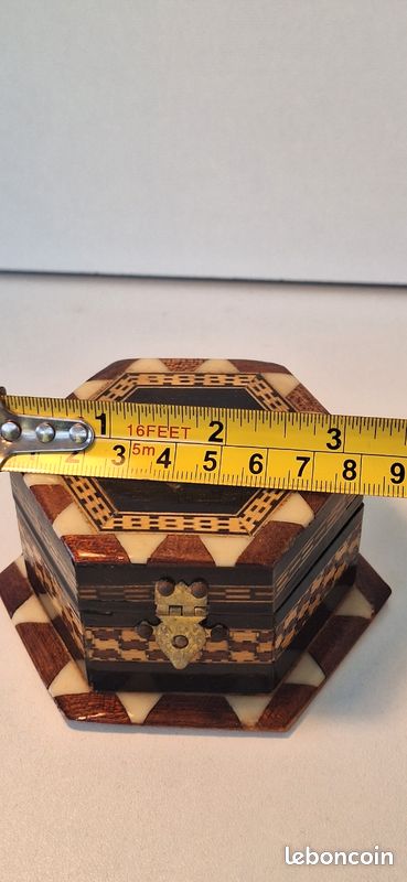 Boîte à bijoux marqueterie vintage (image 5)