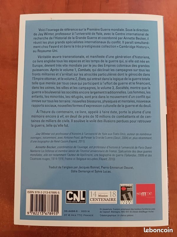 La Première Guerre mondiale - tome 3 - Sociétés Jay Winter 9782213678955 (image 4)