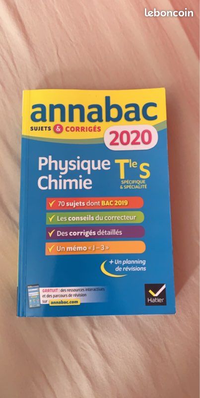 Annabac 2020 Physique Chimie Terminale S (image 1)