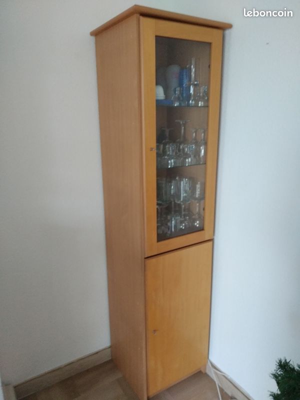 Meuble haut vitré/ bois (image 1)