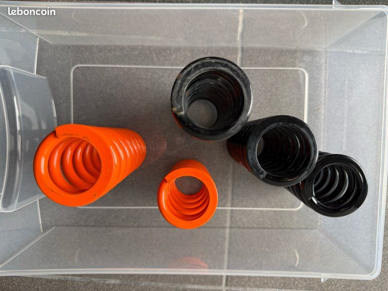 Ressorts amortisseurs Fox DHX Acier noir et SLS orange (image 5)