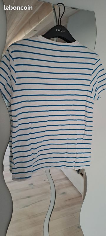 T-shirt à rayures manches longues - Marine/bleu - Kiabi - 12.00