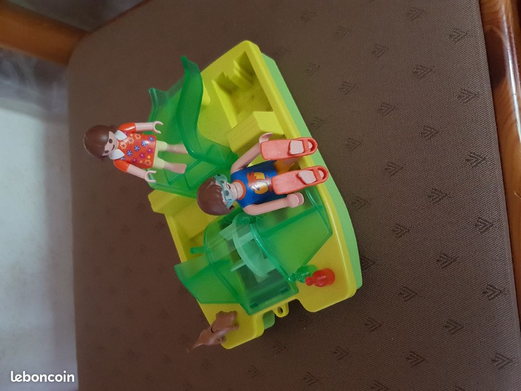 Playmobil plage, pédalo hélicoptère (image 7)