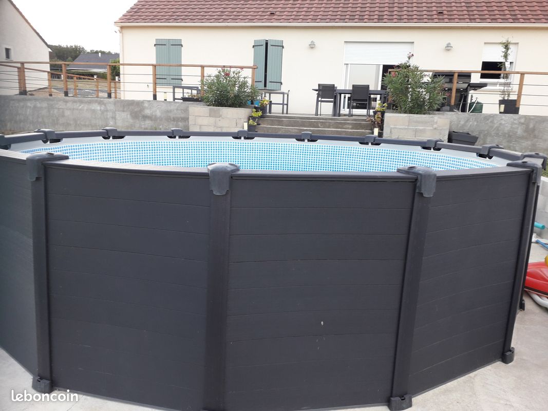 Piscine intex graphite + filtre et accessoires (image 1)