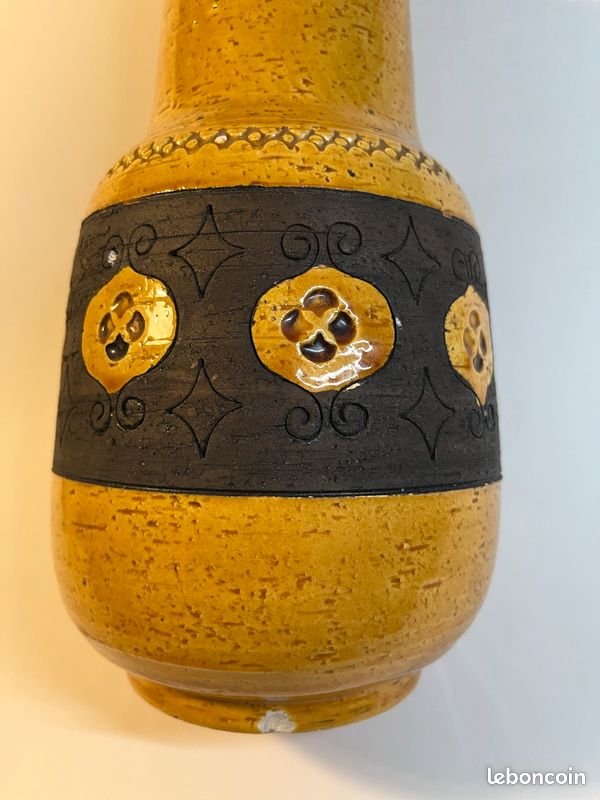 Vase Bitossi du milieu du XXe siècle, de la maison Rosenthal Netter pour Aldo Londi (image 2)