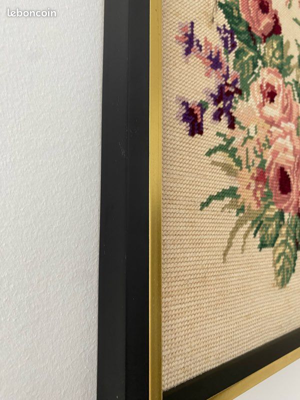 Ensemble ou lot de grands tableaux en canevas vintage (image 7)