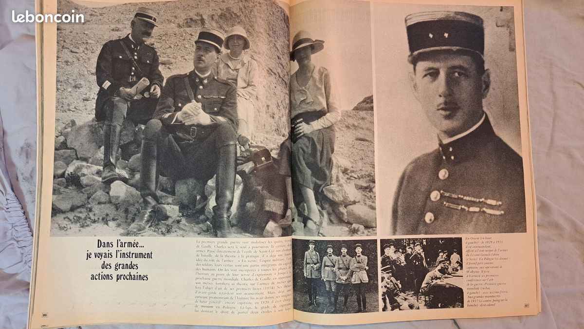 Lot Paris Match HISTORIQUE N°1124+1125+1591 De Gaulle (image 7)