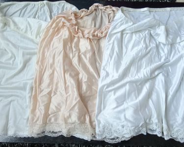 Jupon Vintage En Dentelle Vert Anis - Taille élastique 36/38/40, Longueur 51 Cm, Polyamide Et Nylon