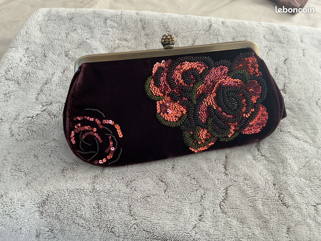 Sac/pochette vintage en velours Armand VENTILO (image 2)