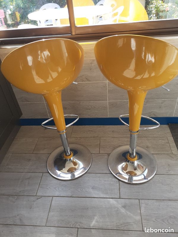 Chaise de bar vintage (image 2)