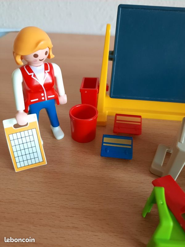 Playmobil 3084 - Instructrice et écoliers - Année 1999 (image 2)