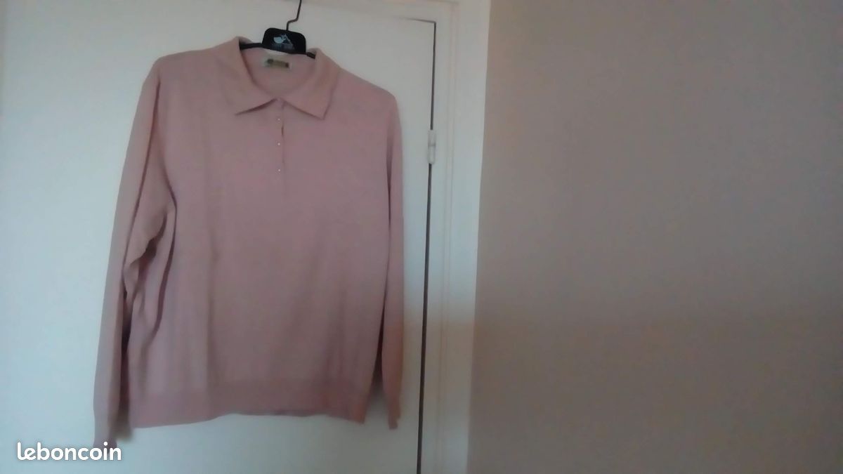 PULL ROSE JANINE PAUPORTÉ tAILLE 48 (image 2)