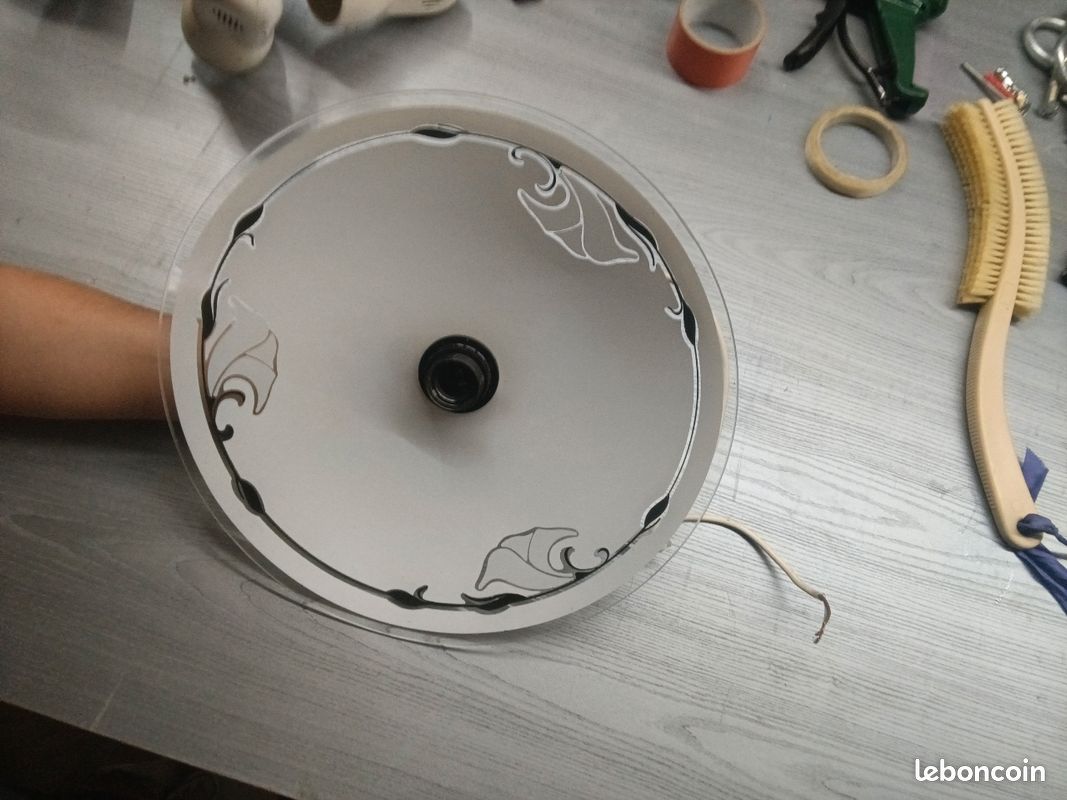 Lustre luminaire lampe en verre (image 2)