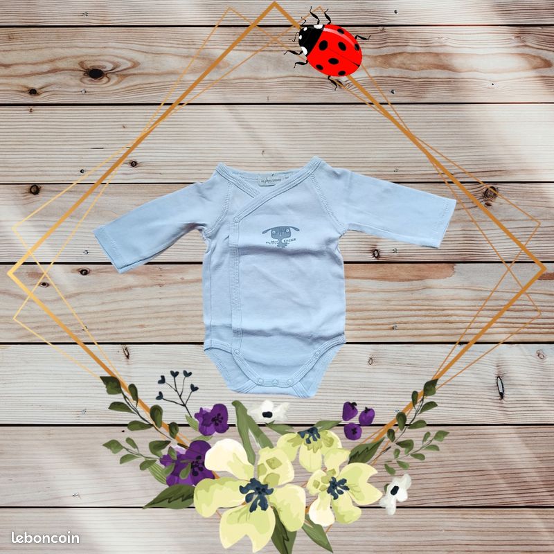 Vêtements Bébé Body Garcon Mois Body Bébé Garçon, Croisé Taille
