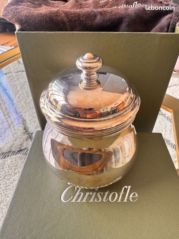 Sucrier + pince Christofle (image 1)