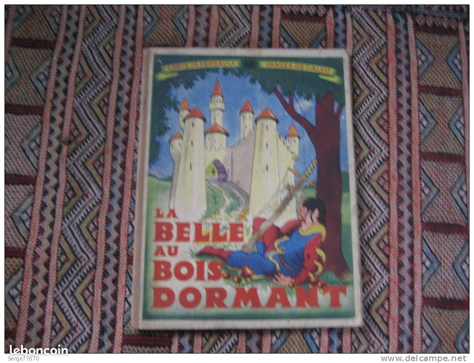 LA BELLE AU BOIS DORMANT EO CALVO 1947 Perrault Moustache Trottinette (image 1)