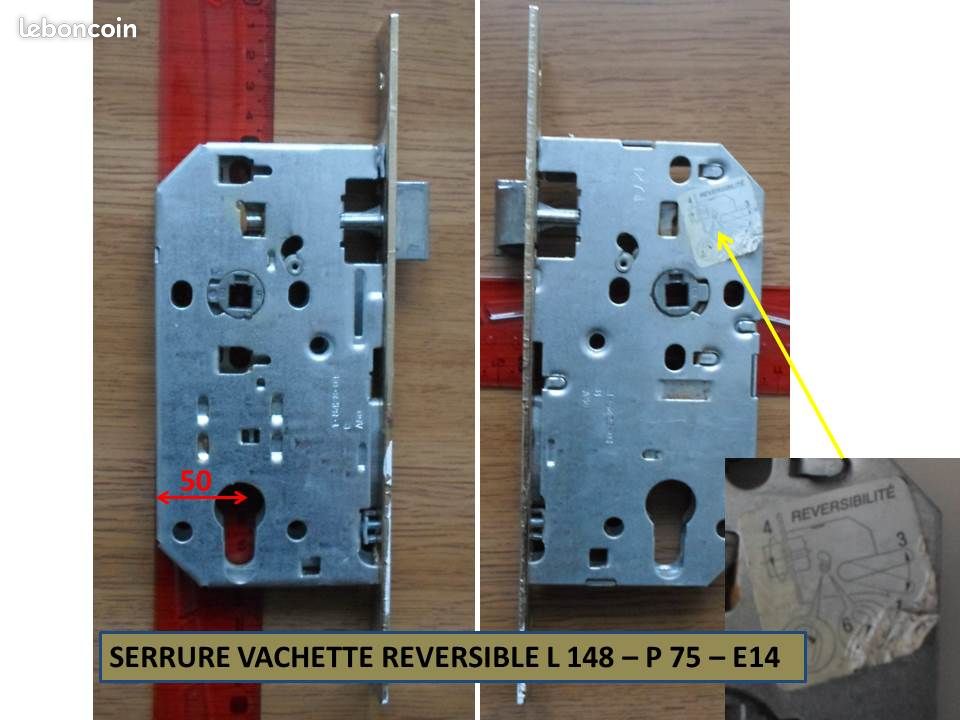 Serrure de sûreté réversible Vachette - Neuve (image 2)
