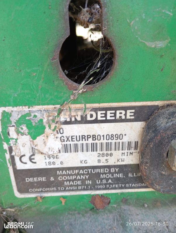 Tondeuse tracteur John Deere pour pieces (image 7)