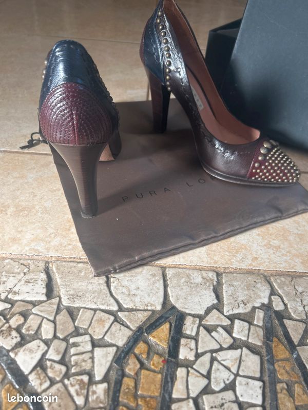 Pura Lopez Talons Rouge Talon Beige Pura Lopez Talon Sandale Rouge