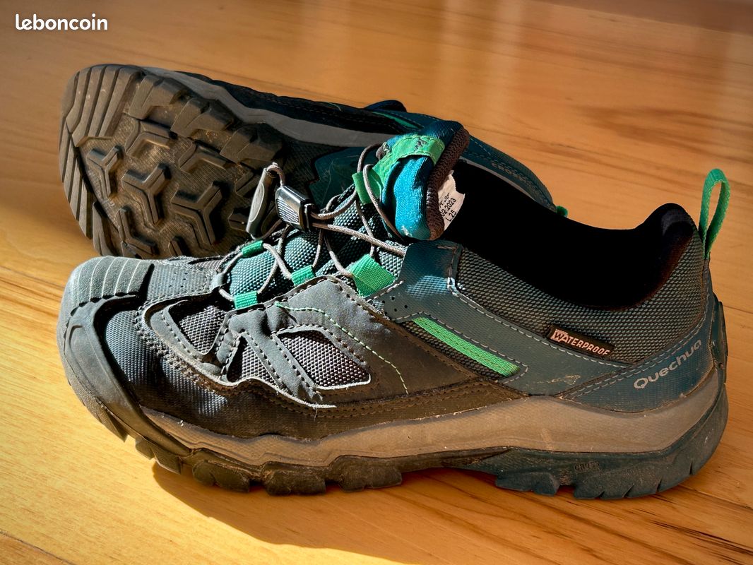 Chaussures imperméables de randonnée enfant Quechua Sport