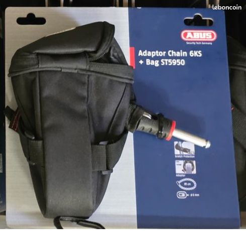 Chaîne Antivol Abus 10KS – Acier Inox, 130 Cm, état Correct