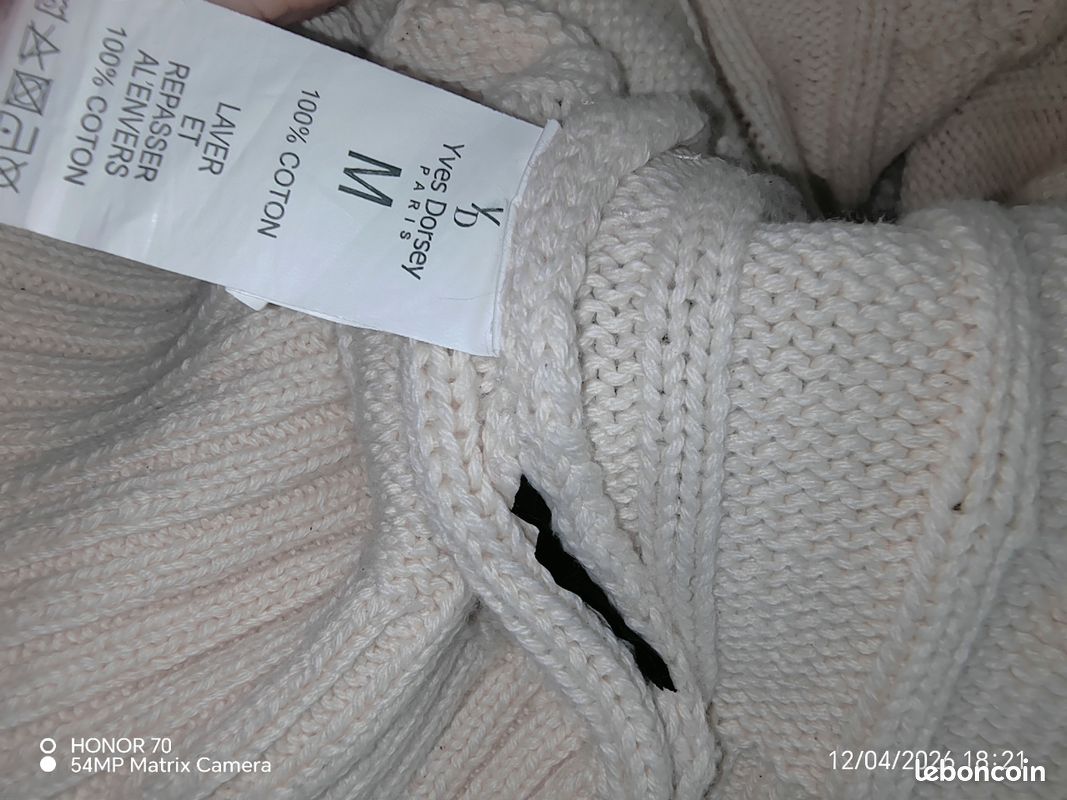 Pull torsadé en coton yves dorsey (image 6)