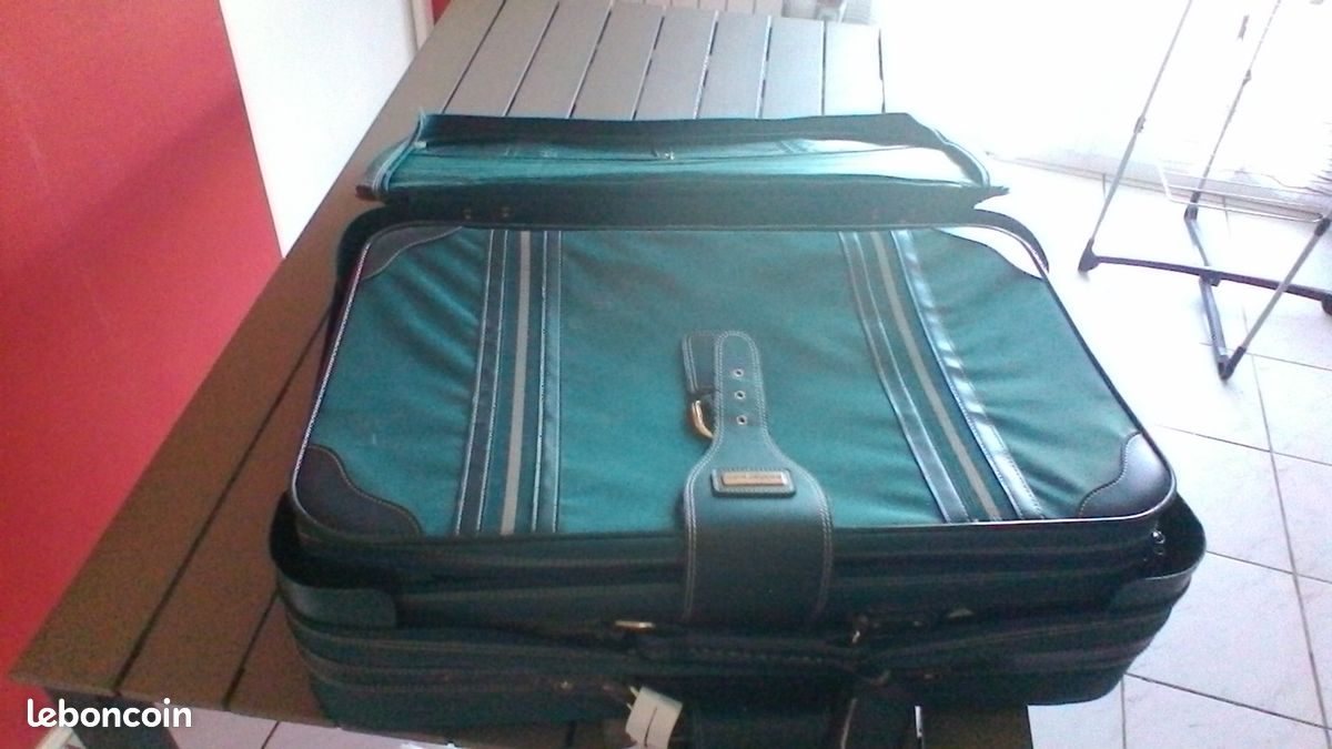 2 valises vertes en toile goldenman (image 13)