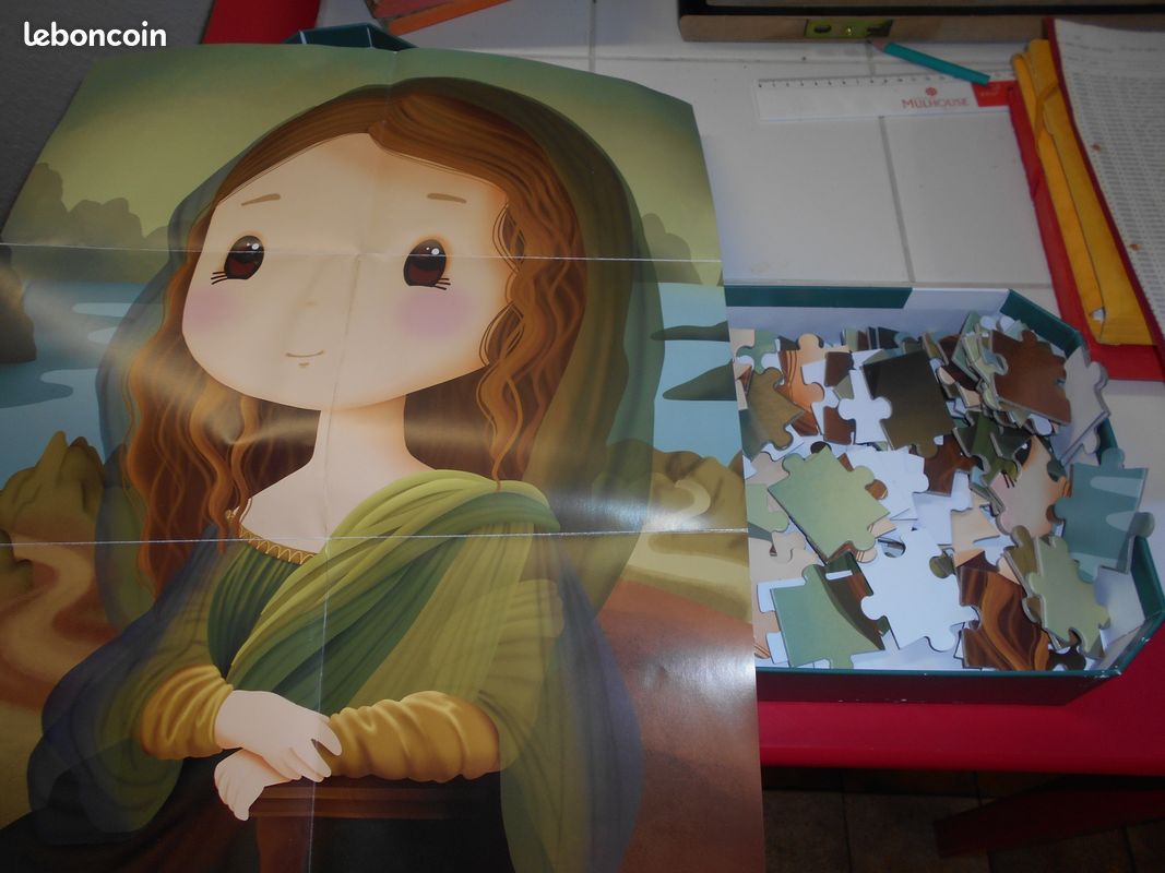 PUZZLE valise LA JOCONDE 100 pièces à partir de 6 ans - Janod (image 3)