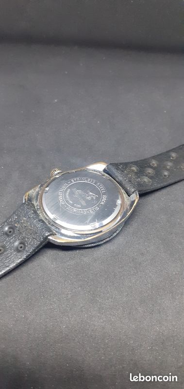 Cadran De Montre Cupillard 233/66 – 29,7 Mm – Noir – Pour Plongée MONNIN Vintage