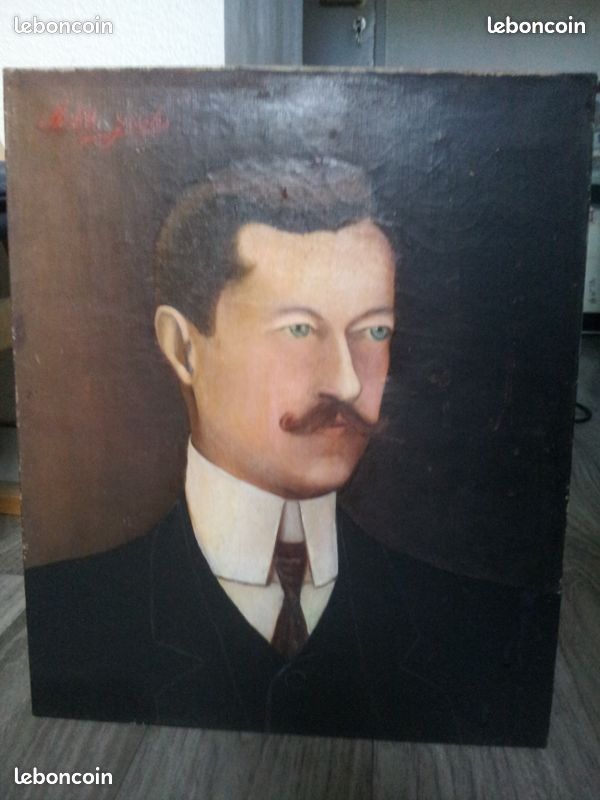 Ancien portrait à l huile (image 2)