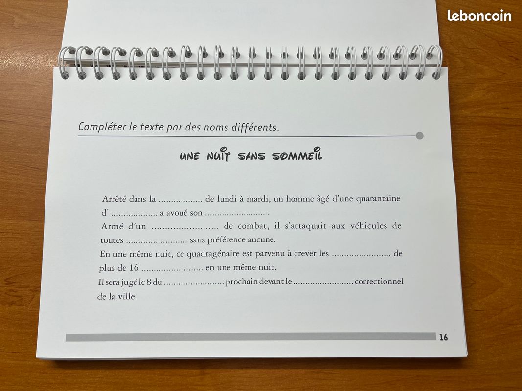 Jeu Orthophonie Des trous dans le texte (image 3)