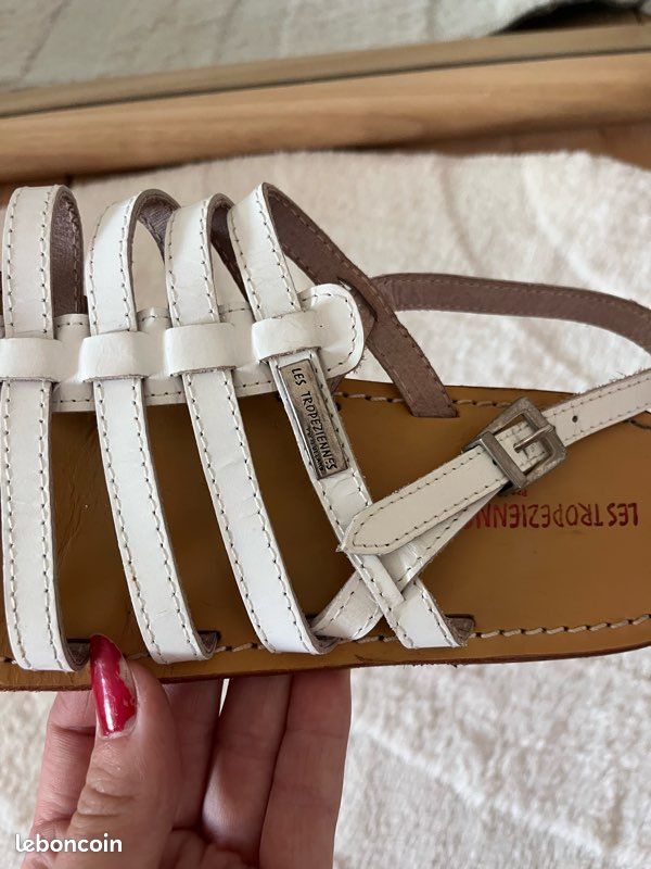 Tropezienne Chaussure Blanche Basket Basse Blanche Les