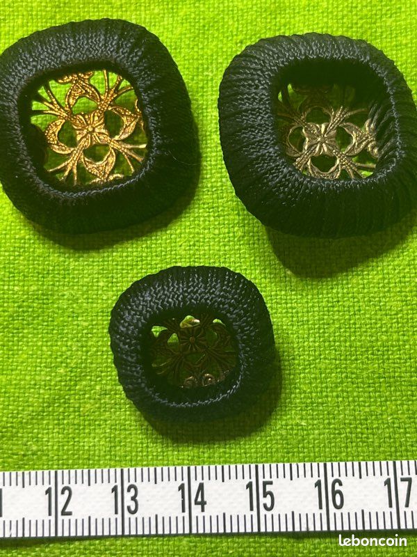 Bouton Vintage Vert - Mercerie Ancienne - Lot De 1 à 10 Pièces - Occasion