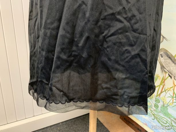 jolie combinaison &fond de robe vintage jolie dentelle T 42 ref ASE30 jolie combinaison &fond de robe vintage jolie dentelle T 42 ref ASE30