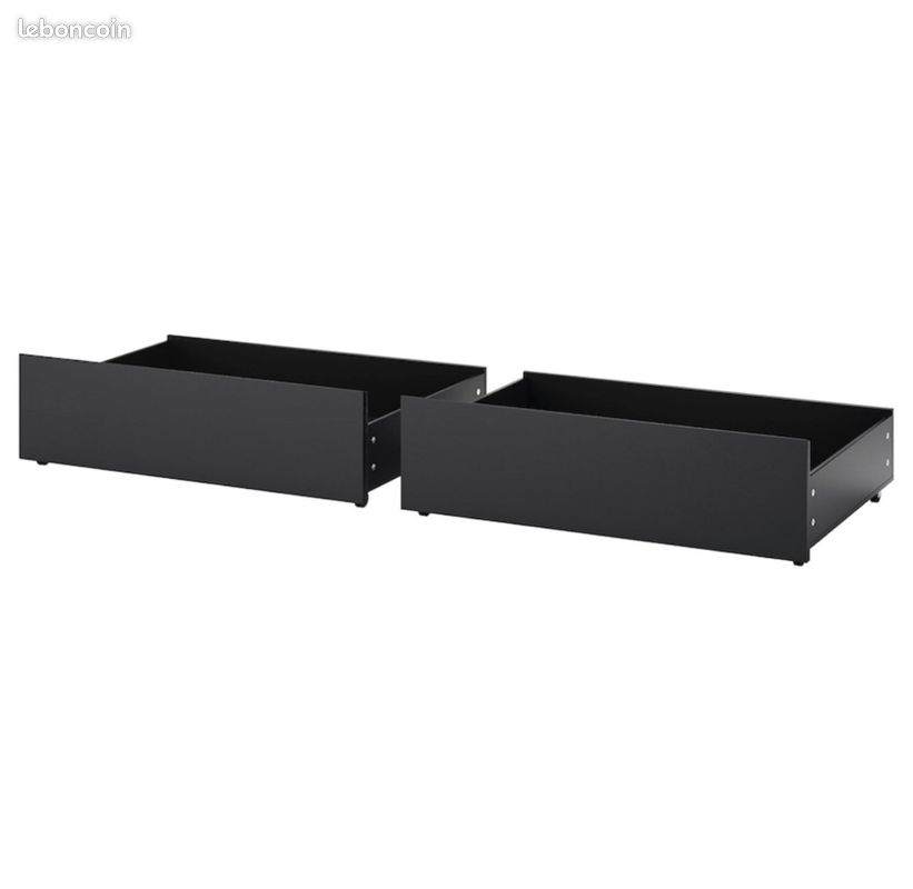 2 Rangement pour lit brun noir (image 2)