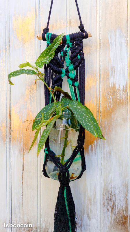 Suspension Melina en Macramé pour plantes - Macramé Passion