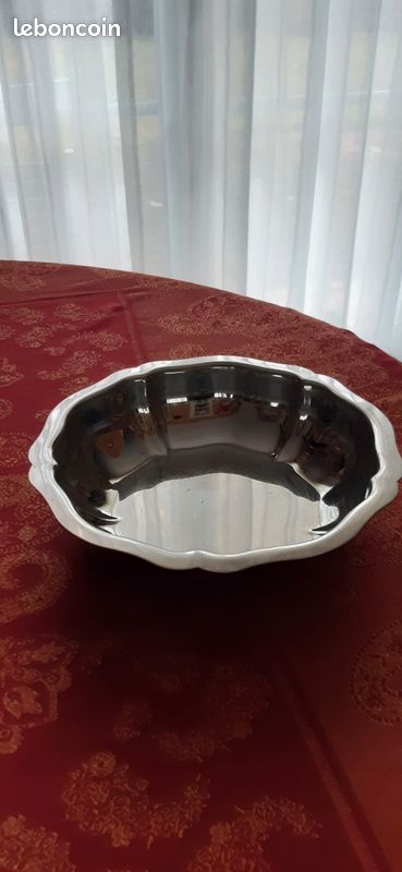 Plat rond inox brillant (image 1)