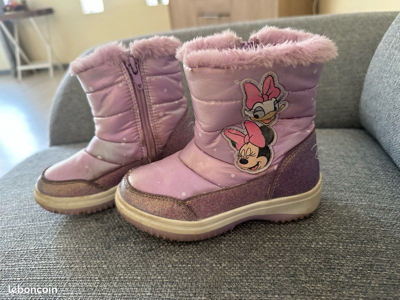 Bottes d’hiver pour fille Minnie Mouse – Pointure 25/26 – Très bon état (image 3)