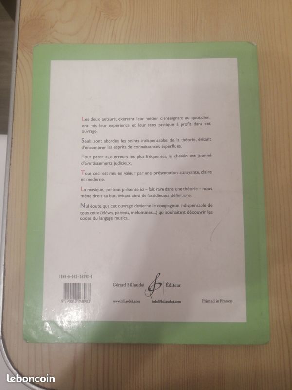 Editions Billaudot LA Theorie EN Musique - Arrangeé Pour