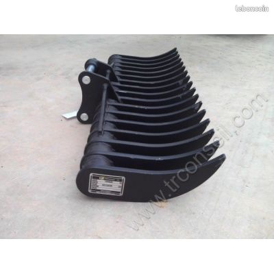 Godet Rateau 1200mm axes 35mm pour mini pelle 2.5T JCB 802 (image 2)
