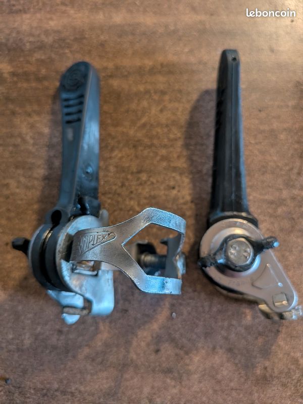 MANETTES DOUBLE DÉRAILLEUR SIMPLEX Vélo Ancien Vintage