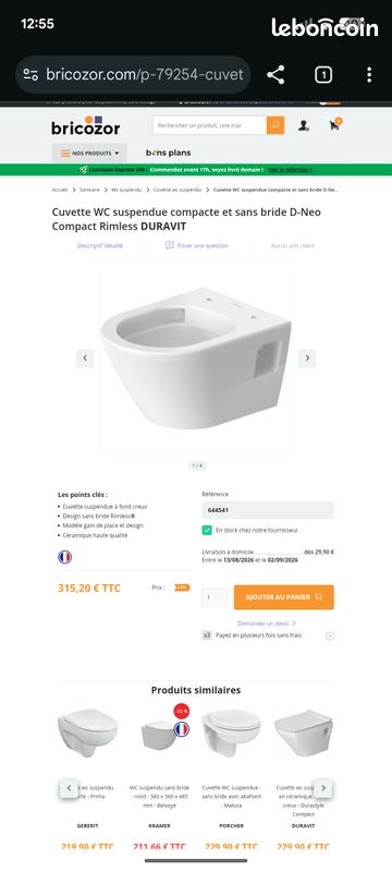WC suspendu Duravit (image 2)
