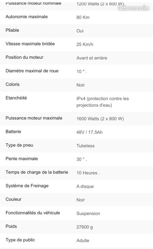 Trottinette électrique urbanglide ecross x2 (image 2)