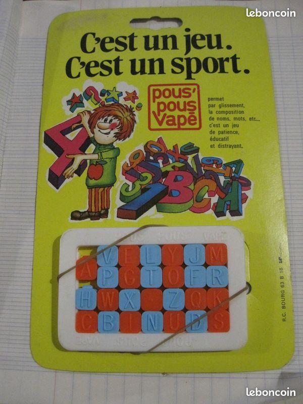 Ancien jeu pous pous' vape neuf sur carte annees 80 - Jeux & Jouets