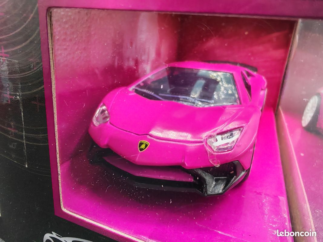 Voiture miniature LAMBORGHINI AVENTADOR SV PINK - Jeux & Jouets