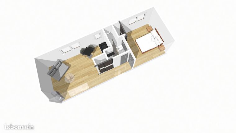 Appartement 2 pièces 32 m²