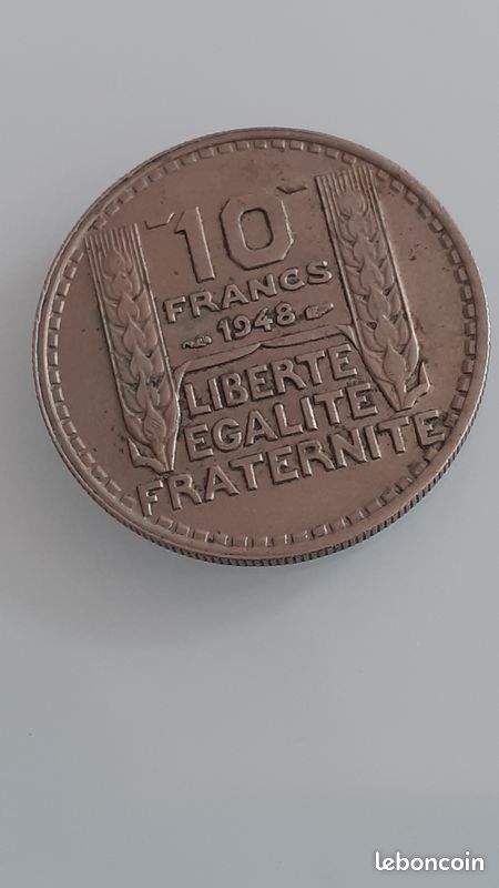 10 francs turin 1947 petite tête / 10 francs turin 1948 (image 1)