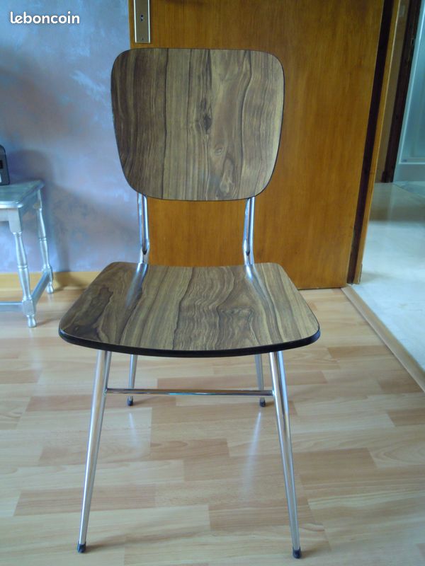 4 chaises vintage en formica (image 1)